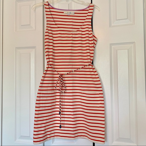 Boden Dresses & Skirts - Boden orange & cream striped Shoreline tunic dress